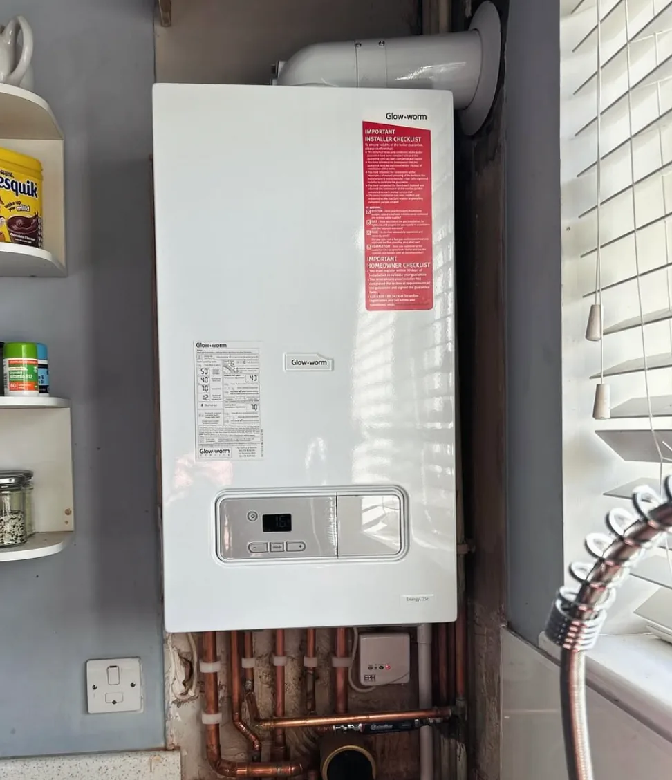 Glow-worm boiler installation by Infinite Plumbing & Heating